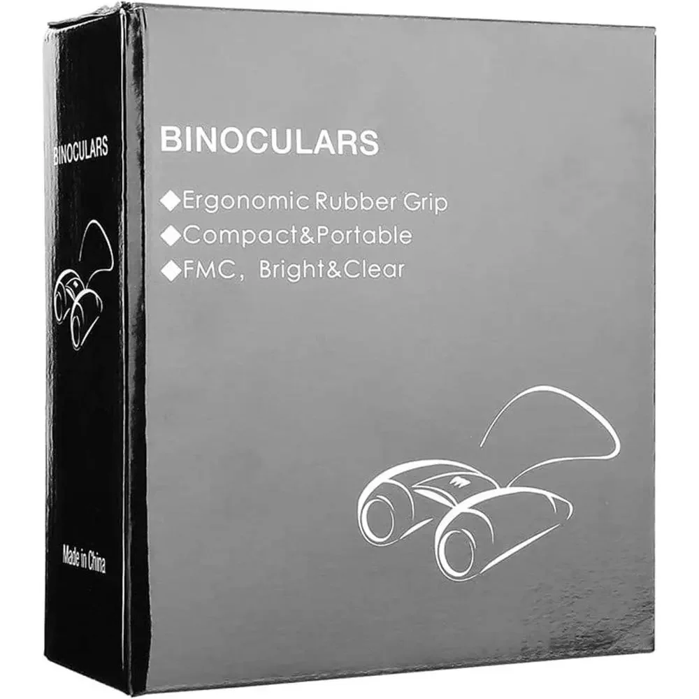 Outdoor Travel Binoculars Telescope, Waterproof Fogproof, Zoom Binoculars Adult